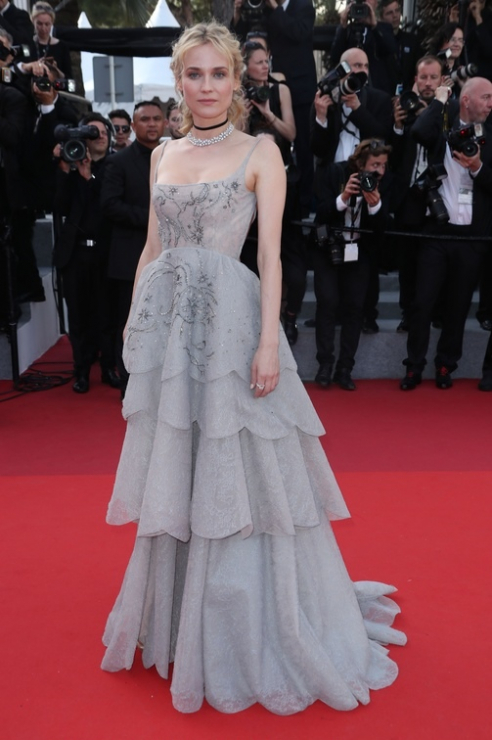 Cannes 2017: Diane Kruger w sukni Prada na jubileuszu Festiwalu Filmowego w Cannes