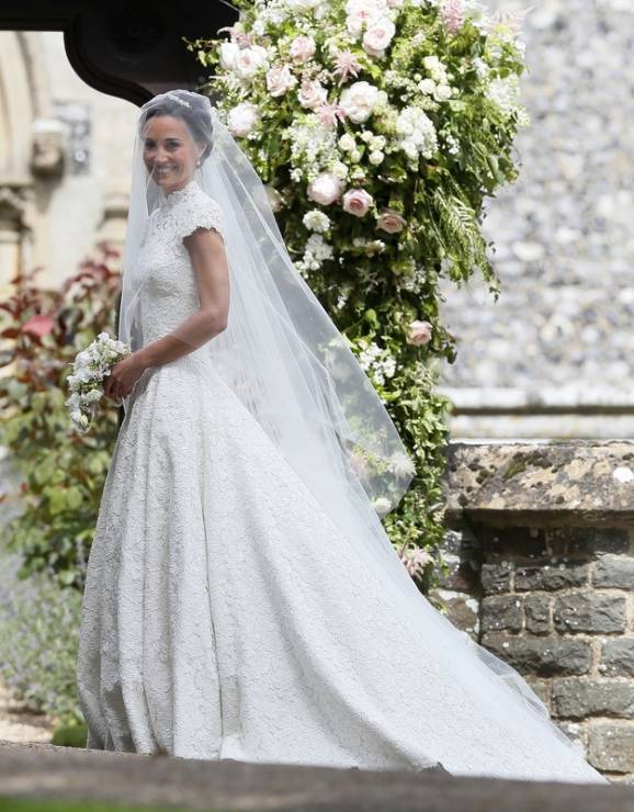 Pippa Middleton, suknia ślubna panny młodej