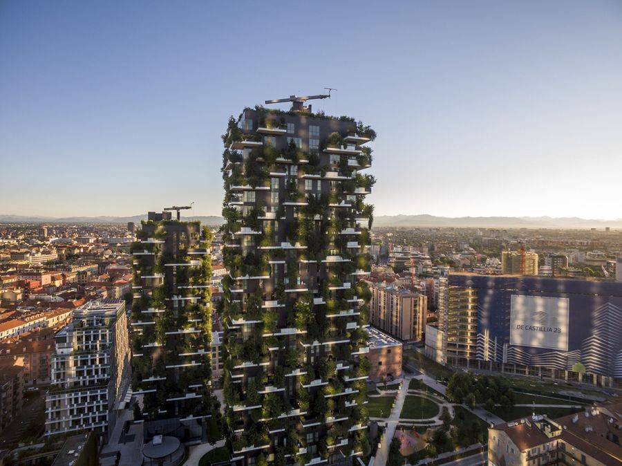 Las na wieżowcach w Mediolanie, fot. Boeri Studio_ Bosco Verticale