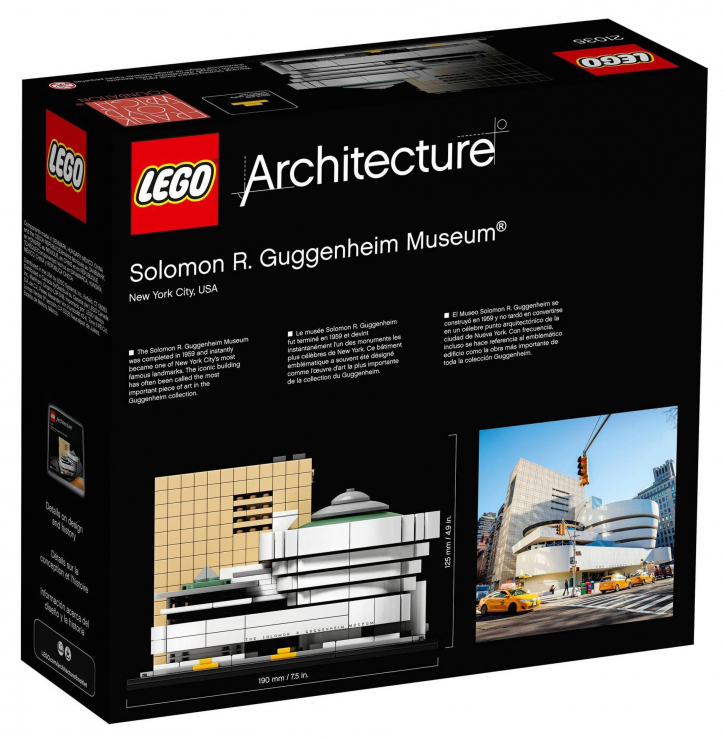 Budynek Muzeum Guggenheima w Nowym Jorku z klocków LEGO