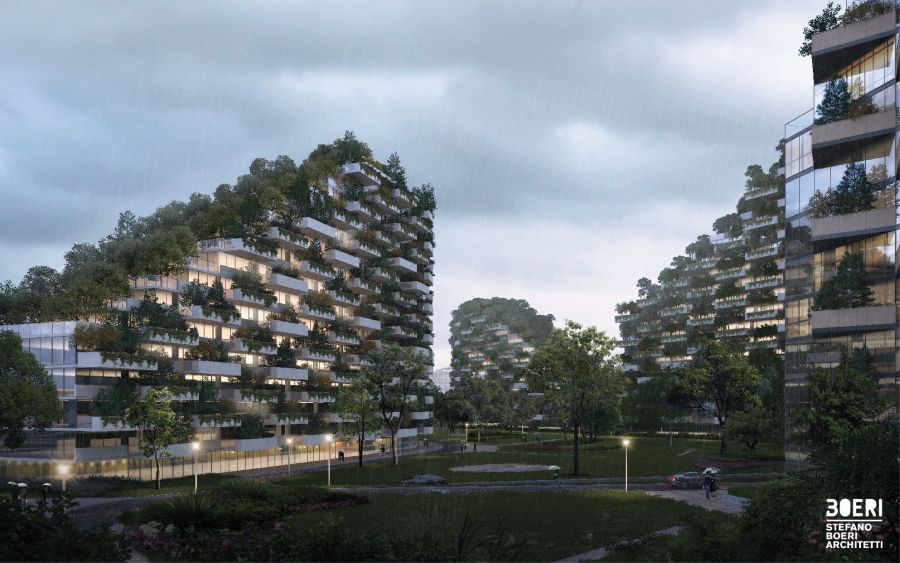 Liuzhou Forest City - leśne miasto, projekt: Stefano Boeri Architetti