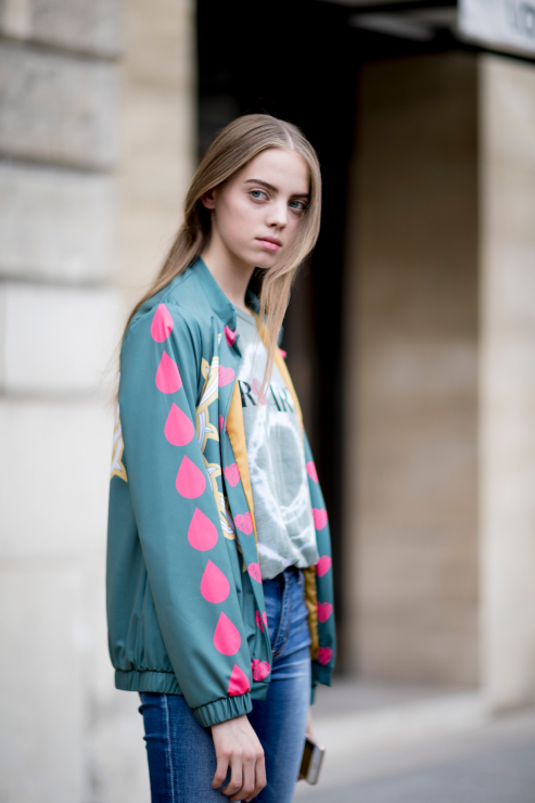 Street fashion: modelki off duty na Paris Fashion Week haute couture AW17