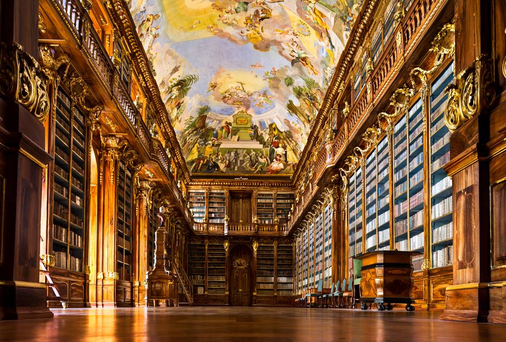 Biblioteka w Klasztor na Strahowie, Praga, Czechy - 10 najpiękniejszych bibliotek na świecie