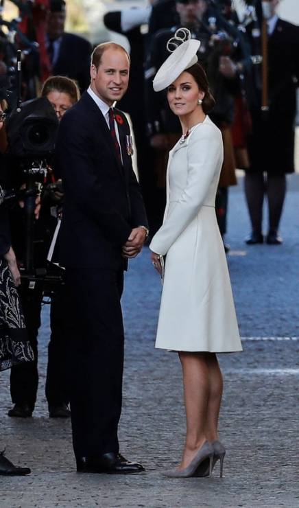 Książę William i księżna Kate podczas uroczystości upamiętniających setną rocznicę pierwszego dnia Passchendaele, trzeciej bitwy pod Ypres, 30