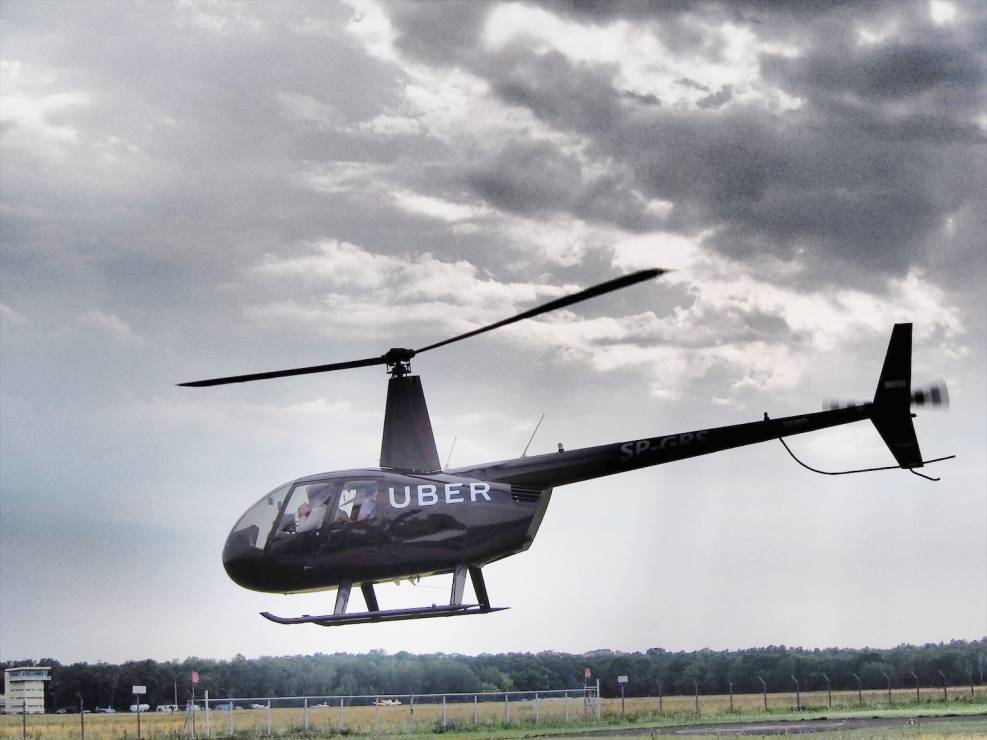 UBER helikopter w Polsce