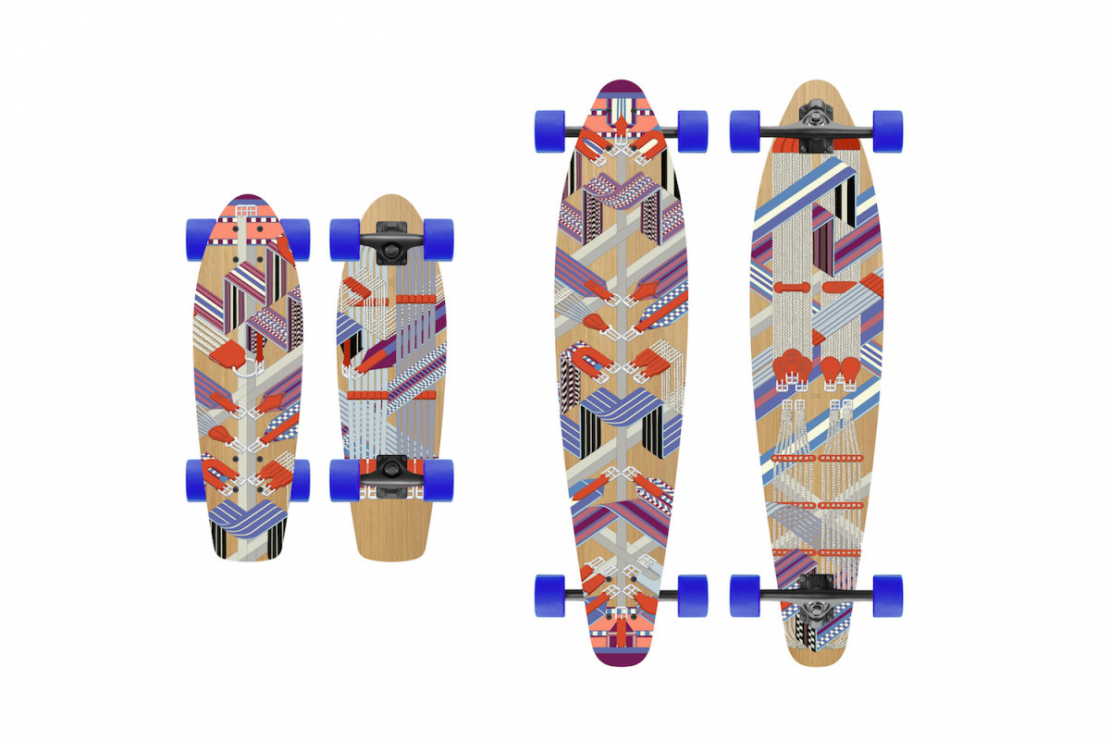 Longboard i deskorolka Hermès - dla fanów skateboardingu