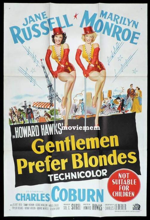 97. Mężczyźni wolą blondynki (Howard Hawks, 1953)
