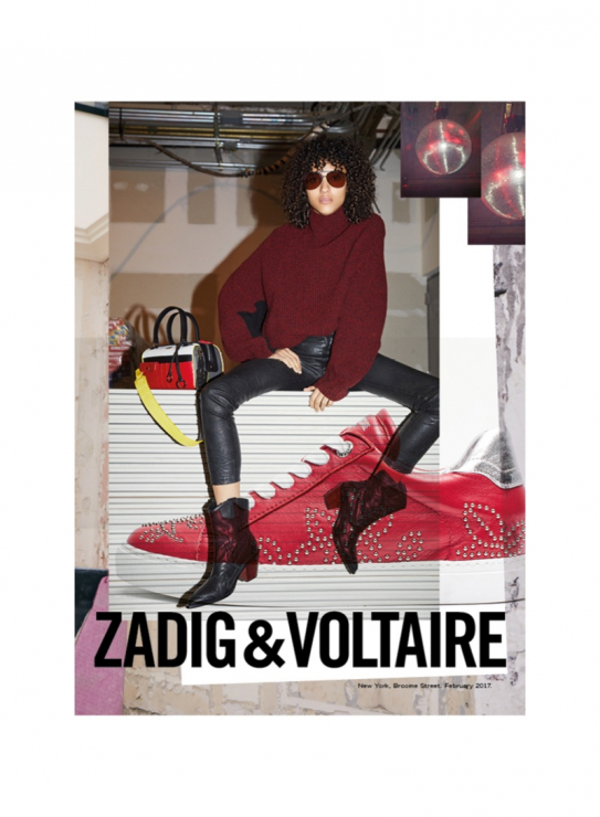 Mélodie Vaxelaire w kampanii  Zadig & Voltaire jesień-zima 2017/2018