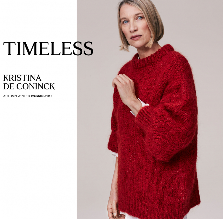 Kristina De Coninck w lookbooku Zara "Timeless"