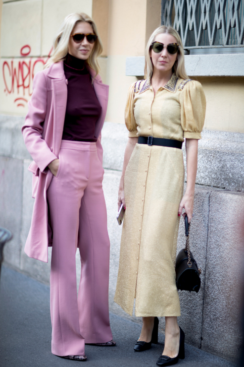 Zdjęcia street style Milan Fashion Week SS18