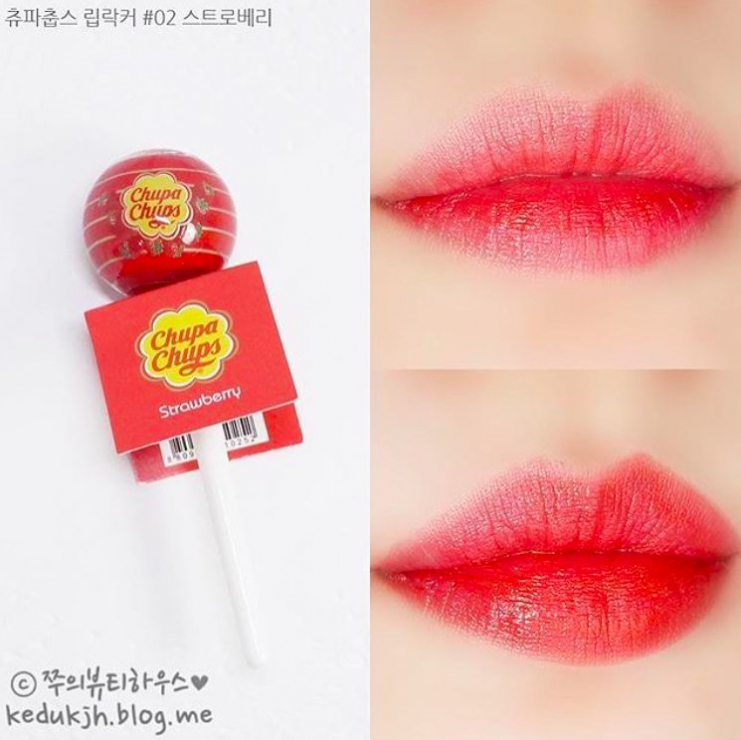 Koreańskie kosmetyki: soczyste pomadki Chupa Chups