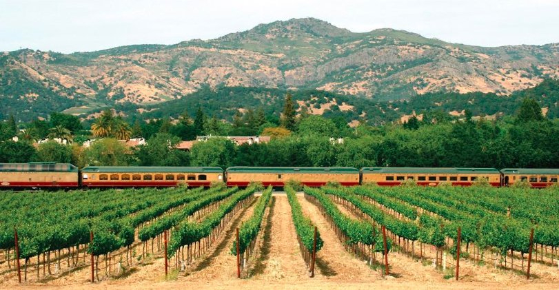 "Wine train" - pociąg z XX wieku