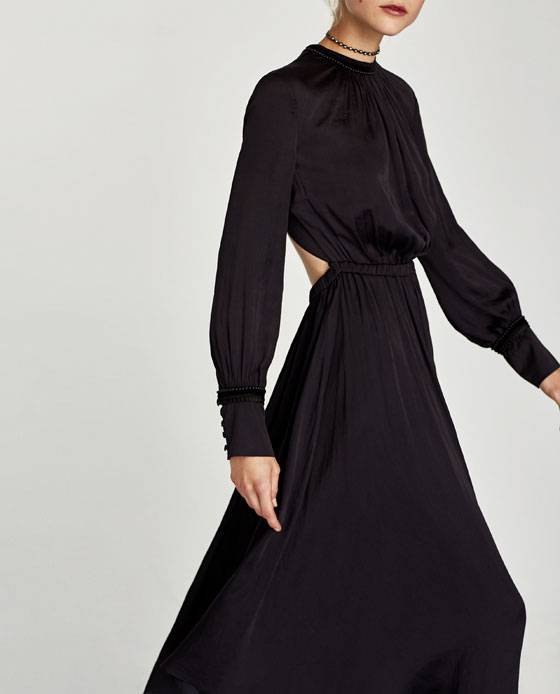 Czarna sukienka na studniówkę Zara