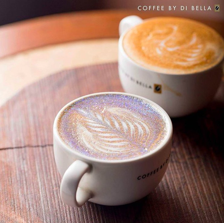 Glitter cappuccino - modna kawa