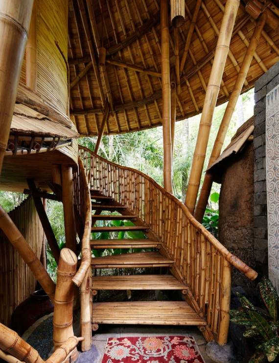 Bambusoowe schody, projekt: IBUKU