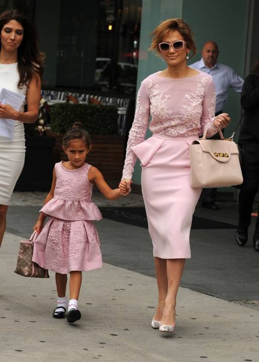 Emme Maribel Muñiz i Jennifer Lopez w Nowym Jorku, 2014 rok