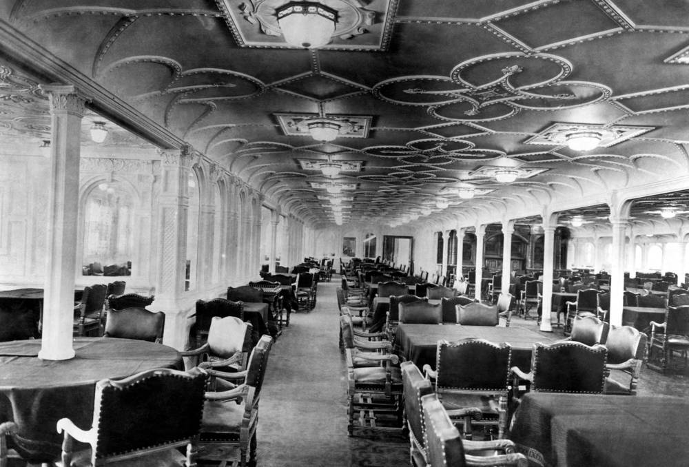 Wnętrza na liniowcu Titanic