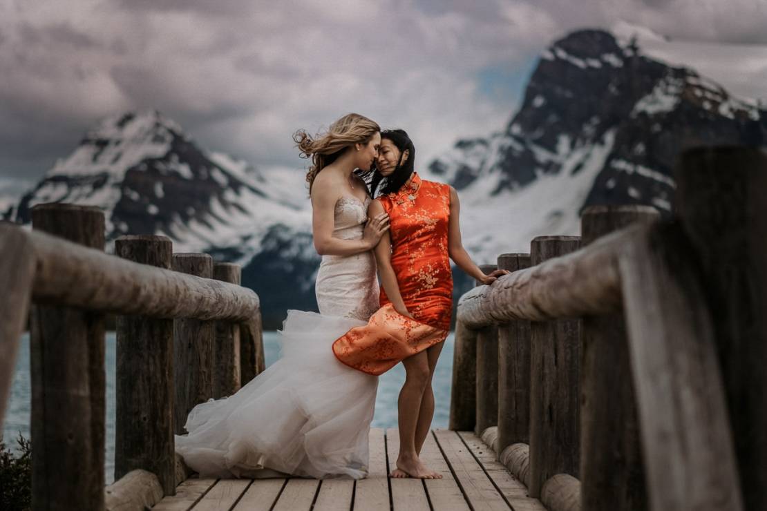 Zdjęcia ślubne: w górach nad jeziorem