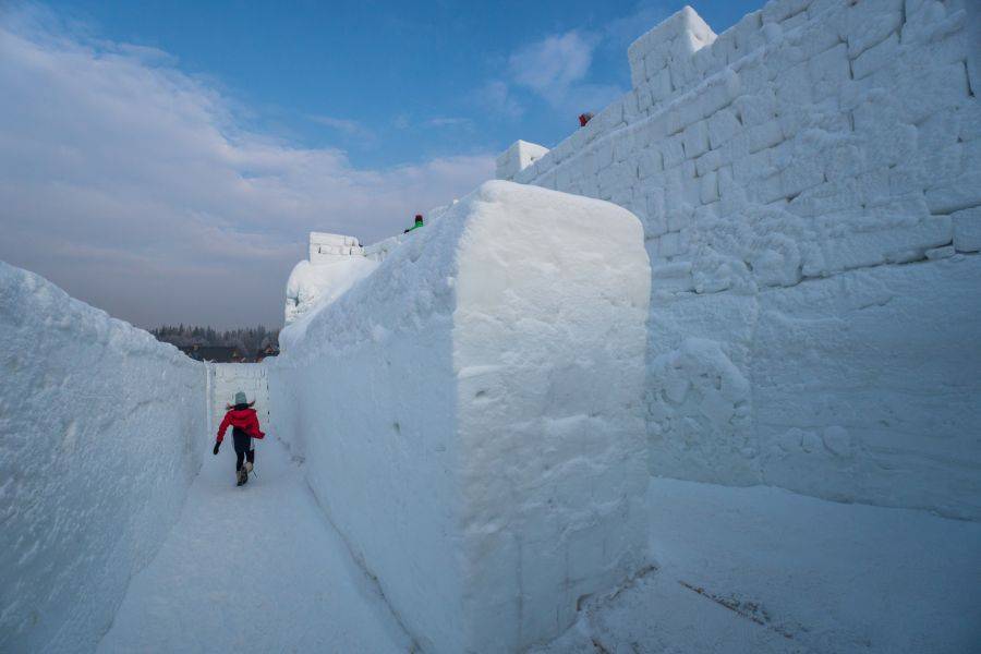 Labirynt ze śniegu w Zakopanem, Snowlandia