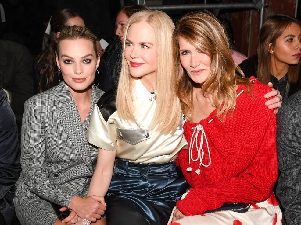 Margot Robbie, Nicole Kidman, Laura Dern na pokazie Calvin Klein jesień-zima 2018/2019