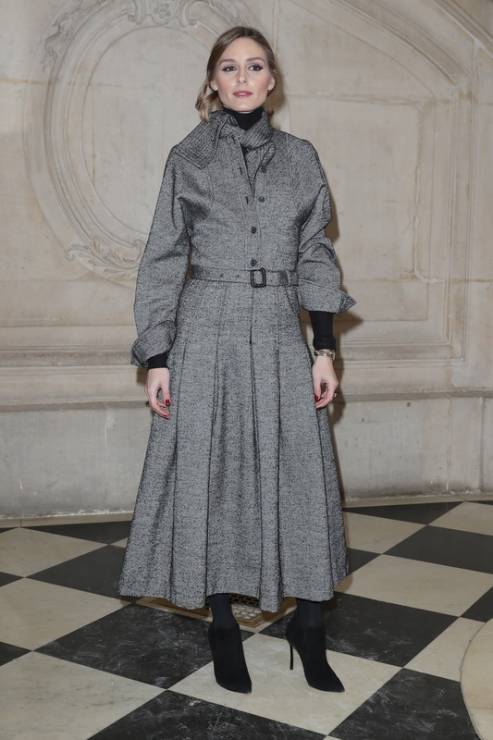 Olivia Palermo na pokazie Dior jesień-zima 2018/2019