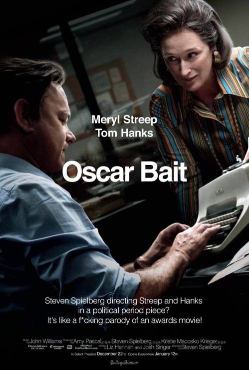 Szczere plakaty do filmów nominowanych do Oscarów 2018