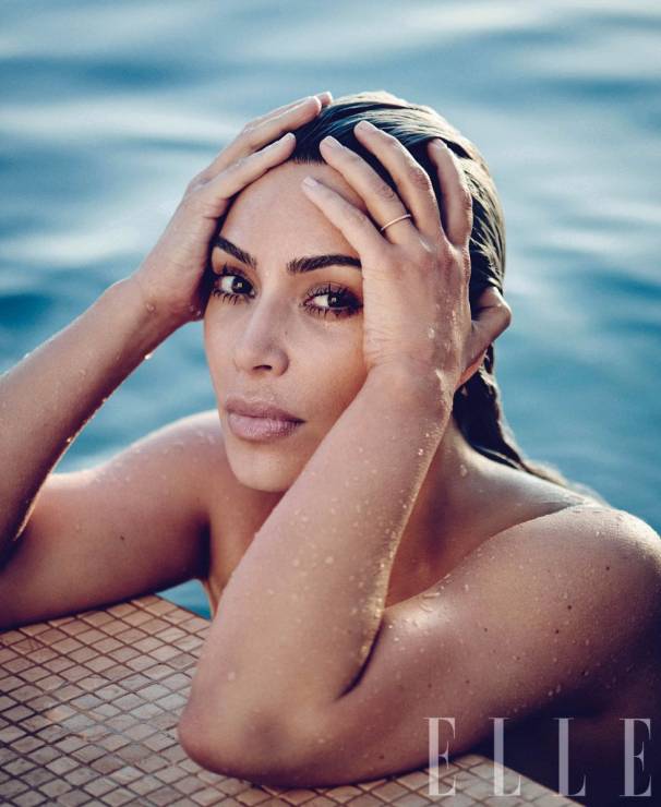 Kim Kardashian w sesji zdjęciowej dla ELLE US