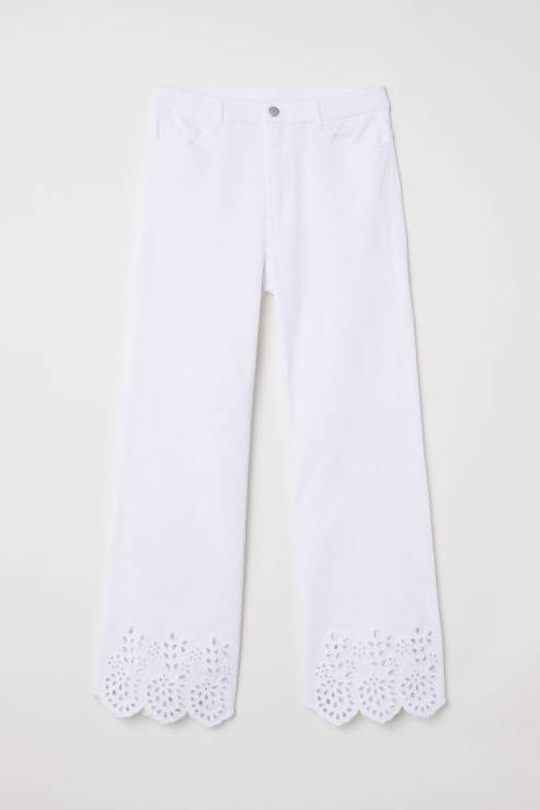 Spodnie białe H&M
