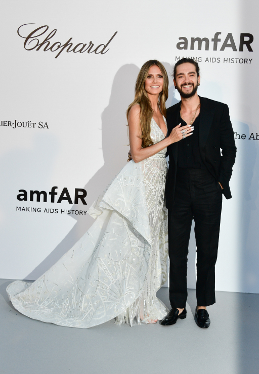 Heidi Klum i Tom Kaulitz na gali amfAR 2018 w Cannes