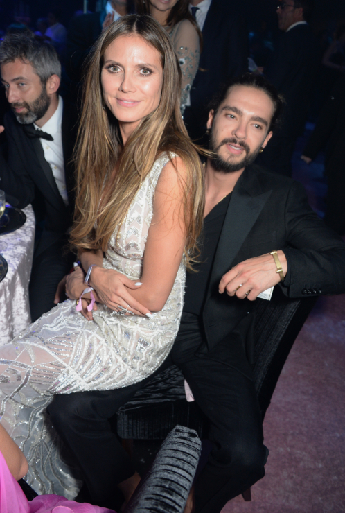 Heidi Klum i Tom Kaulitz na gali amfAR 2018 w Cannes