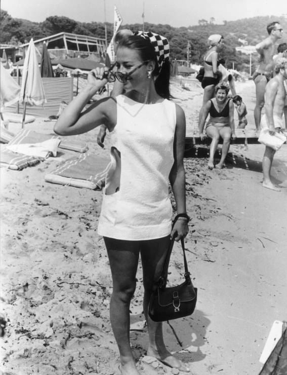 Natalie Wood w St. Tropez, 1968.