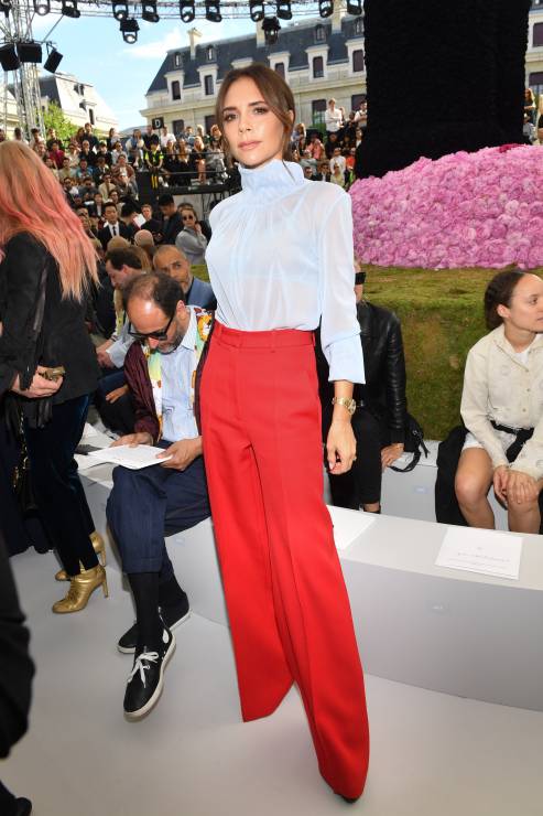 Victoria Beckham na pokazie Dior Homme wiosna-lato 2019, 23.06.2018.