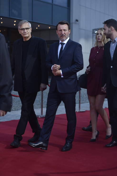 Olgierd Łukaszewicz i Robert Więckiewicz na rozdaniu nagród 43. Festiwalu Filmowego w Gdyni