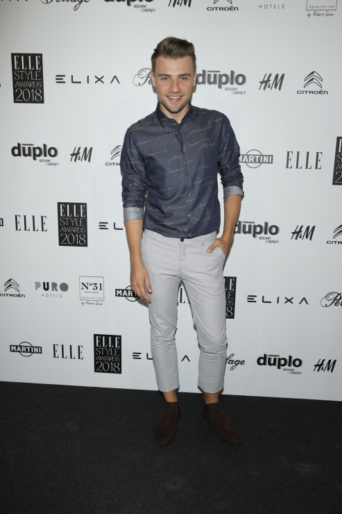 Damian Kordas na ELLE Style Awards 2018.
