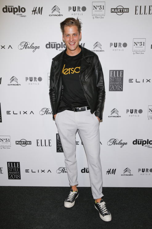 Jakob Kosel na ELLE Style Awards 2018.