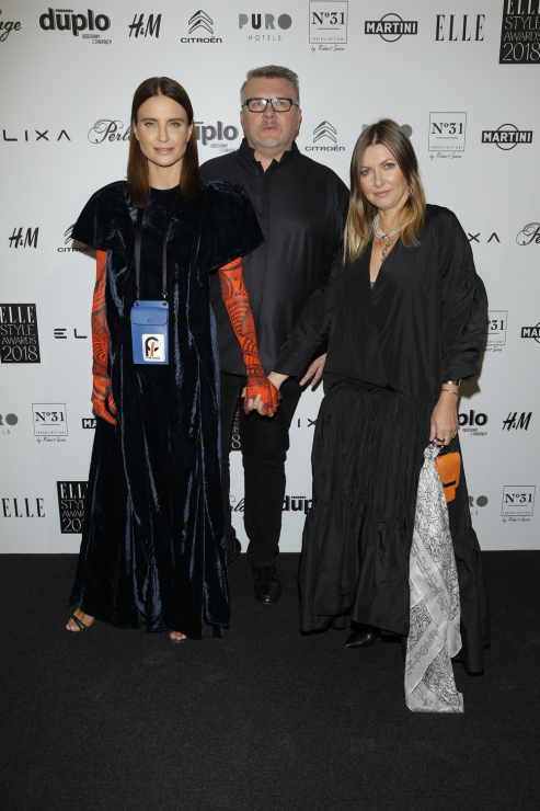 Joanna Horodyńska, Rafał Michalak i Ilona Majer na ELLE Style Awards 2018
