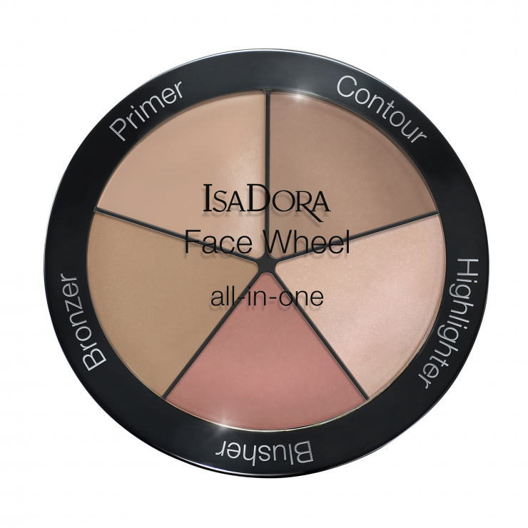 Nowe kosmetyki: wielozadaniowa paleta IsaDora Face Wheel all-in-one 5w1, 126 zł