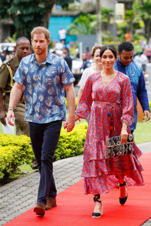 Meghan Markle i Książę Harry na Fidżi