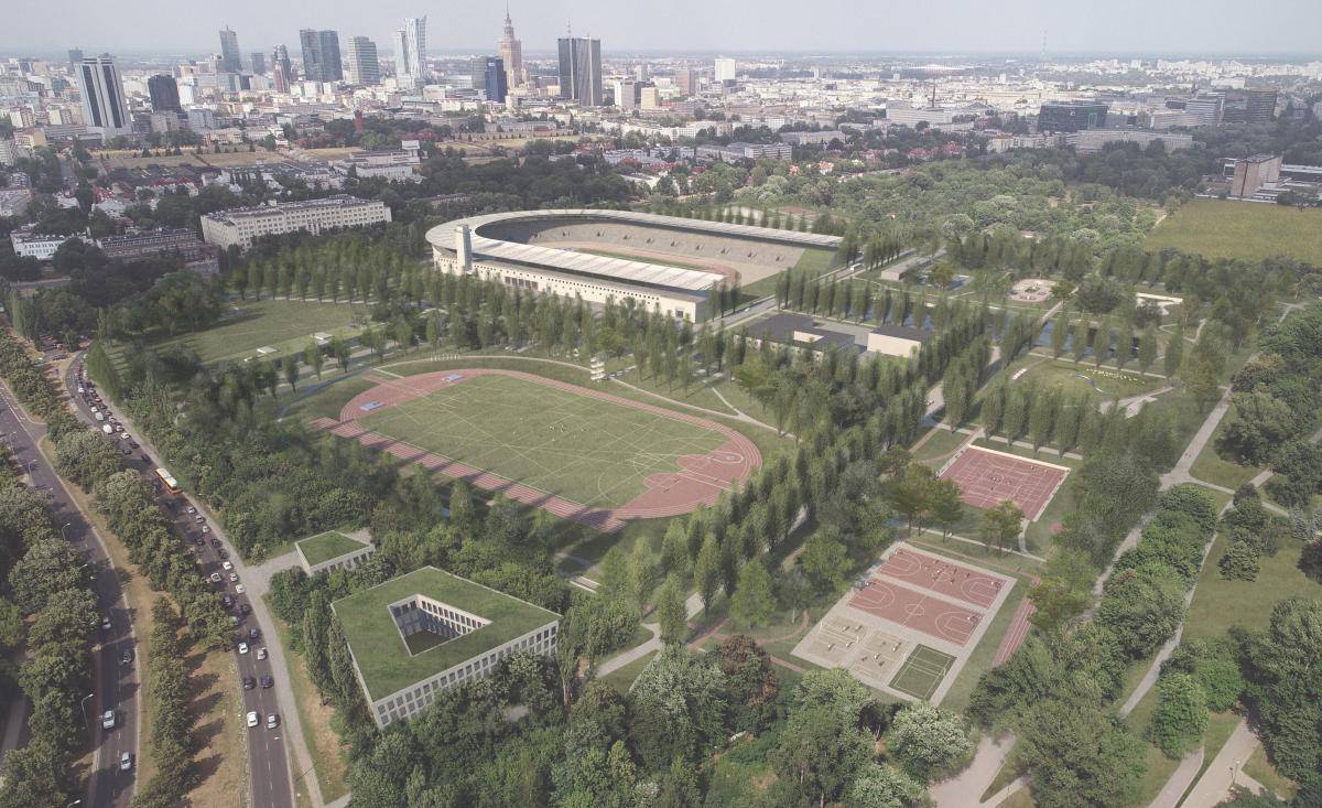 Nowy stadion Skry, projekt: Aleksander Wadas, Gdańsk.