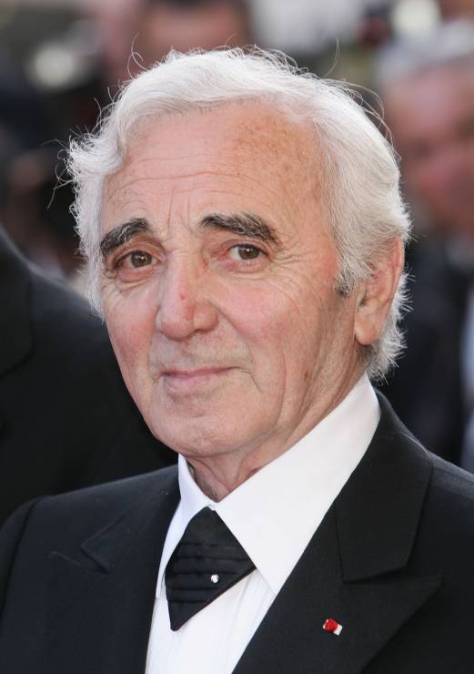 Charles Aznavour (1924-2018),  francuski kompozytor i piosenkarz ormiańskiego pochodzenia, aktor filmowy
