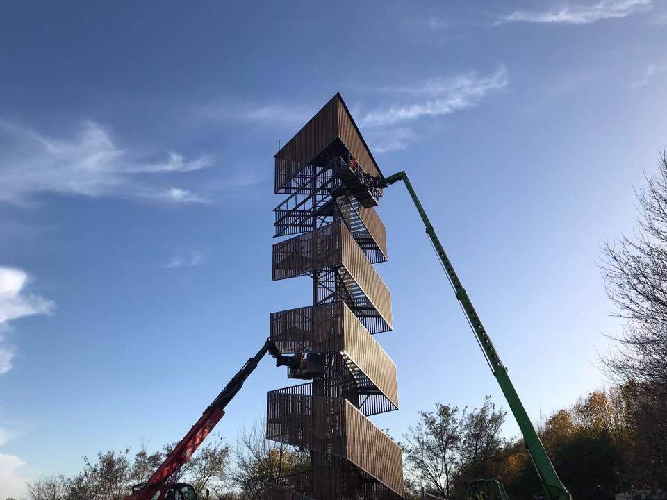Wieża widokowa na poznańskich Szachtach, projekt Toya Design