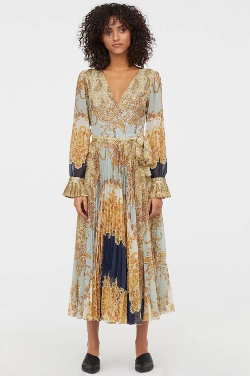 Kopertowa sukienka w serek - H&M, 229,99 zł