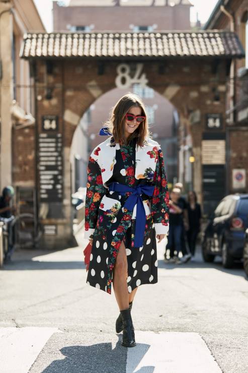 Street fashion Milan Fashion Week wiosna-lato 2019