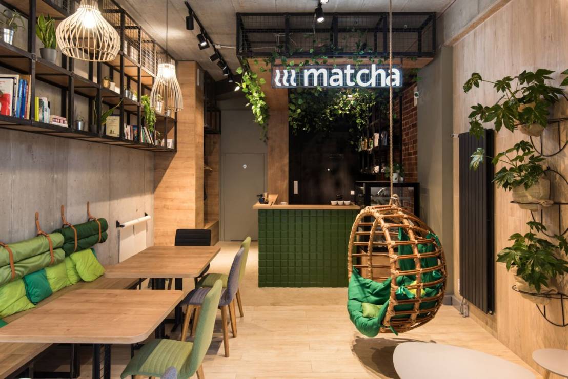 Kawiarnia Matcha w Poznaniu, projekt: mode:lina™