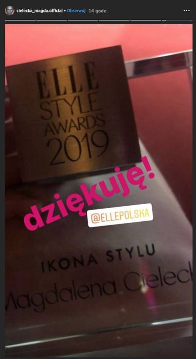 ELLE Style Awards 2019 na instagramie