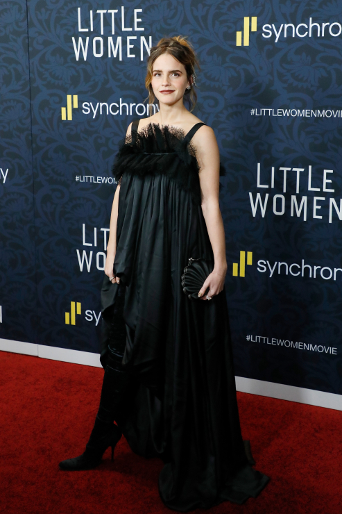 Emma Watson w sukni Balenciaga na premierze "Little Women" w Nowym Jorku.