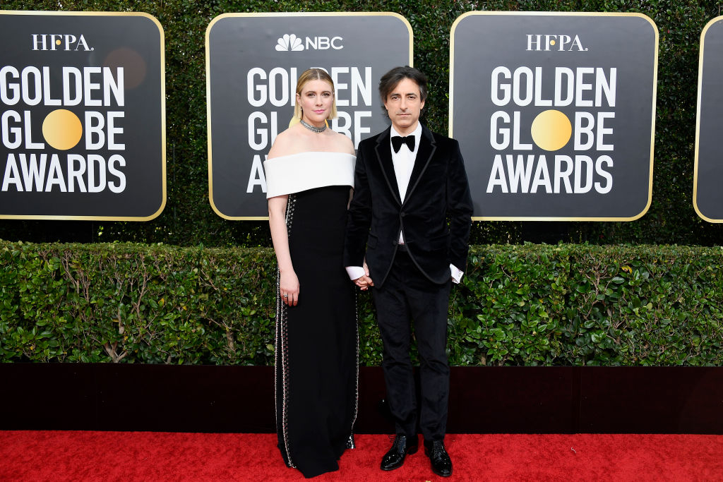 Złote Globy 2020: Greta Gerwig (w sukni Proenza Schouler) i Noah Baumbach
