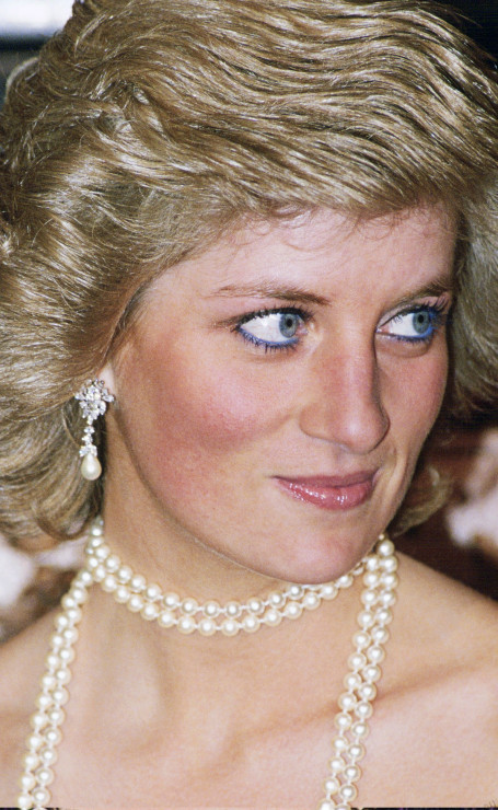 Księżna Diana - niebieski eyeliner
