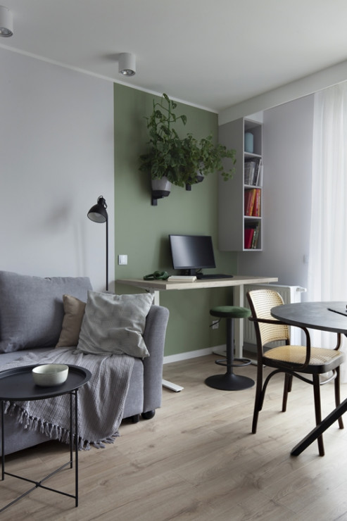 Zielone mieszkanie w Pruszczu Gdańskim, ip-design Ilona Paleńczuk z zespołem