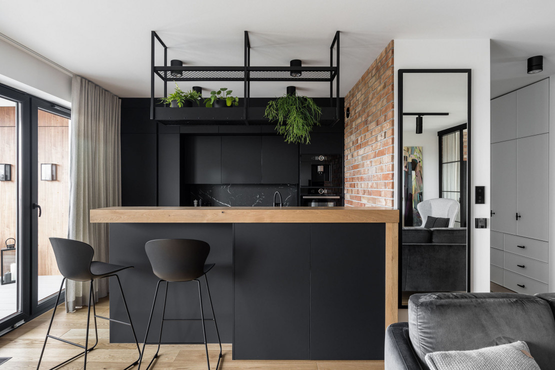 Mieszkanie w industrialnym stylu, projekt: Agata Brach Architekt autorska pracowania projektowa